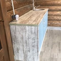 Кухонный гарнитур Принцесса угловой 1200*2400 Арктик (модульный) Горизонт в Копейске - kopejsk.mebel24.online | фото 12