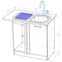 Кухонный гарнитур Равенна мега прайм 1500х2700 мм в Копейске - kopejsk.mebel24.online | фото 19