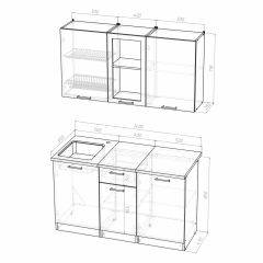 Кухонный гарнитур Симона медиум 1400 в Копейске - kopejsk.mebel24.online | фото 4