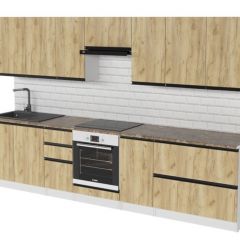 Кухонный гарнитур Янтарь экстра 3000 мм в Копейске - kopejsk.mebel24.online | фото 4