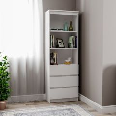 МОРИ МСТ 600.3 Стеллаж (белый) в Копейске - kopejsk.mebel24.online | фото