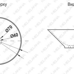 Накладная раковина melana mln-7020-b1+b18 (t4006hb1+b18 ) (сине-черная) в Копейске - kopejsk.mebel24.online | фото 2