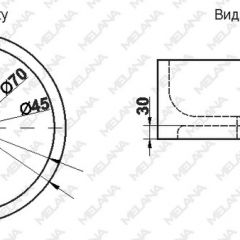 Накладная раковина melana mln-7076b (черная) в Копейске - kopejsk.mebel24.online | фото 2