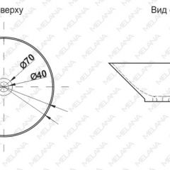 Накладная раковина melana mln-t4006-b1 (синяя) в Копейске - kopejsk.mebel24.online | фото 2