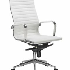 Офисное кресло для руководителей DOBRIN CLARK LMR-101F белый в Копейске - kopejsk.mebel24.online | фото