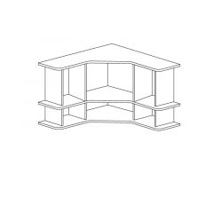 Полка угловая №859 "Ралли" в Копейске - kopejsk.mebel24.online | фото 2