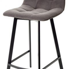Полубарный стул CHILLI-QB SQUARE графит #14, велюр / черный каркас (H=66cm) М-City в Копейске - kopejsk.mebel24.online | фото