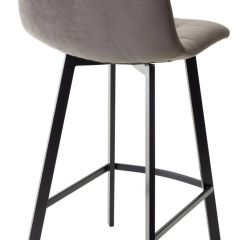 Полубарный стул CHILLI-QB SQUARE графит #14, велюр / черный каркас (H=66cm) М-City в Копейске - kopejsk.mebel24.online | фото 2