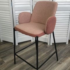 Полубарный стул NYX (H=65cm) VF109 розовый / VF110 брусничный М-City в Копейске - kopejsk.mebel24.online | фото