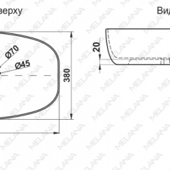 Раковина MELANA MLN-320352 в Копейске - kopejsk.mebel24.online | фото 2