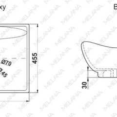 Раковина MELANA MLN-7211 в Копейске - kopejsk.mebel24.online | фото 2