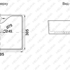 Раковина MELANA MLN-7291X в Копейске - kopejsk.mebel24.online | фото 2