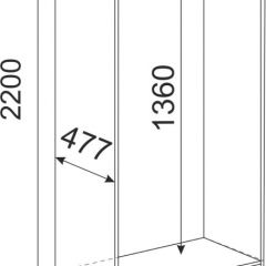 Шкаф 2 двери М02 Беатрис (дуб млечный) в Копейске - kopejsk.mebel24.online | фото 2