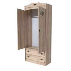 Шкаф 2х ств. НКМ Мираж-1 Сек. №6 + Иллюминатор в Копейске - kopejsk.mebel24.online | фото 2