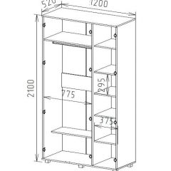 Шкаф 3-х дверный М-2 Серия Вега в Копейске - kopejsk.mebel24.online | фото 2