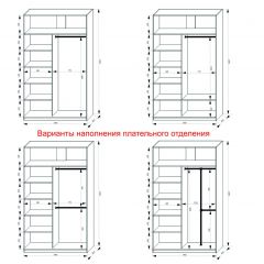 Шкаф-купе 1400 серии SOFT D1+D3+B2+PL1 (2 ящика+1штанга) профиль «Графит» в Копейске - kopejsk.mebel24.online | фото 7