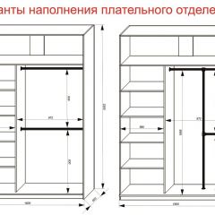 Шкаф-купе 1600 серии SOFT D6+D4+B2+PL2 (2 ящика+1штанга+1 полка) профиль «Капучино» в Копейске - kopejsk.mebel24.online | фото 9