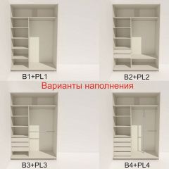 Шкаф-купе 1800 серии SOFT D1+D3+B2+PL1 (2 ящика+1штанга) профиль «Графит» в Копейске - kopejsk.mebel24.online | фото 5