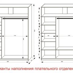 Шкаф-купе 1800 серии SOFT D1+D3+B2+PL1 (2 ящика+1штанга) профиль «Графит» в Копейске - kopejsk.mebel24.online | фото 6