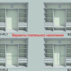Шкаф-купе 2250 серии SILVER S3+S1+S4 B22+PL3 (по 2 ящика лев/прав+2 штанги) профиль «Серебро» в Копейске - kopejsk.mebel24.online | фото 6