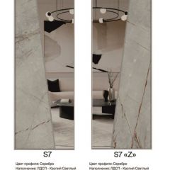 Шкаф-купе 2250 серии SILVER S3+S1+S4 B22+PL3 (по 2 ящика лев/прав+2 штанги) профиль «Серебро» в Копейске - kopejsk.mebel24.online | фото 16