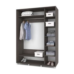 РОЛАНД Шкаф-купе с зеркалами Анкор темный (600*1600) Р663 в Копейске - kopejsk.mebel24.online | фото 2