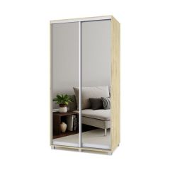 РОЛАНД Шкаф-купе с зеркалами Ирландский дуб (450*1100) Р413 в Копейске - kopejsk.mebel24.online | фото 2