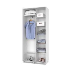 РОЛАНД Шкаф-купе с зеркалом Анкор светлый (450*1000) Р402 в Копейске - kopejsk.mebel24.online | фото 3