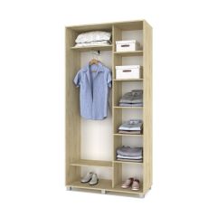 РОЛАНД Шкаф-купе с зеркалом Ирландский дуб (450*1100) Р412 в Копейске - kopejsk.mebel24.online | фото 3