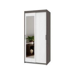 ТОМАС Шкаф-купе с зеркалом Анкор темный/светлый Т22 в Копейске - kopejsk.mebel24.online | фото