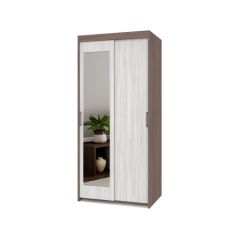 ТОМАС Шкаф-купе с зеркалом Шимо темный/светлый Т22 в Копейске - kopejsk.mebel24.online | фото