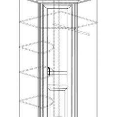 Шкаф угловой №562 "Алиса" (угол 875*875) в Копейске - kopejsk.mebel24.online | фото 2