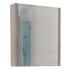 Шкаф-зеркало Quadro 60 Дуб серый левый/правый Домино (DQ1702HZ) в Копейске - kopejsk.mebel24.online | фото 1