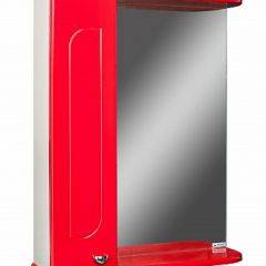 Шкаф-зеркало Радуга Красный 50 левый АЙСБЕРГ (DA1122HZR) в Копейске - kopejsk.mebel24.online | фото