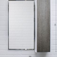 Шкаф-зеркало Uno 60 Дуб серый левый/правый Домино (DU1503HZ) в Копейске - kopejsk.mebel24.online | фото 7