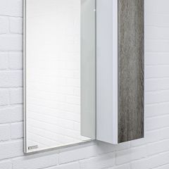 Шкаф-зеркало Uno 60 Дуб серый левый/правый Домино (DU1503HZ) в Копейске - kopejsk.mebel24.online | фото 9