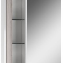 Шкаф-зеркало Uno 60 Дуб серый левый/правый Домино (DU1503HZ) в Копейске - kopejsk.mebel24.online | фото 3