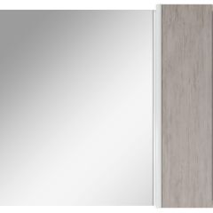 Шкаф-зеркало Uno 80 Дуб серый левый/правый Домино (DU1504HZ) в Копейске - kopejsk.mebel24.online | фото 5