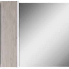 Шкаф-зеркало Uno 80 Дуб серый левый/правый Домино (DU1504HZ) в Копейске - kopejsk.mebel24.online | фото 2