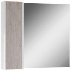 Шкаф-зеркало Uno 80 Дуб серый левый/правый Домино (DU1504HZ) в Копейске - kopejsk.mebel24.online | фото 6