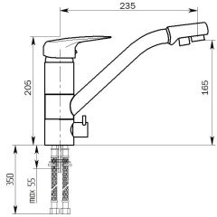 Смеситель MS-005 в Копейске - kopejsk.mebel24.online | фото 2