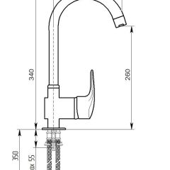 Смеситель MS-006 в Копейске - kopejsk.mebel24.online | фото 2