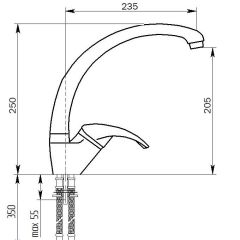 Смеситель MS-007 в Копейске - kopejsk.mebel24.online | фото 2