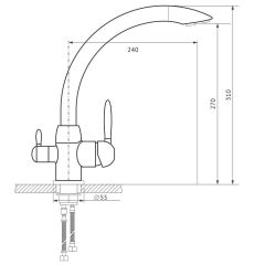 Смеситель MS-013 в Копейске - kopejsk.mebel24.online | фото 2