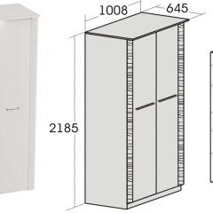 Спальный гарнитур Элана (модульная) Бодега белая в Копейске - kopejsk.mebel24.online | фото 10