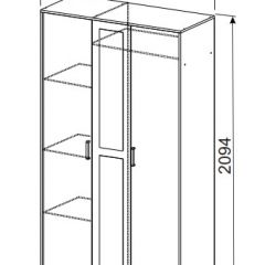 Спальный гарнитур МСП-1 (Ясень Анкор светлый) 1400 в Копейске - kopejsk.mebel24.online | фото 9