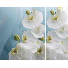 Стол Бостон-3 (Белая Орхидея) 1100/1420*700, опора Брифинг в Копейске - kopejsk.mebel24.online | фото 2