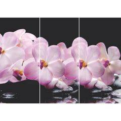 Стол Бостон-3 (Розовая Орхидея) 1100/1420*700, опора Брифинг в Копейске - kopejsk.mebel24.online | фото 2