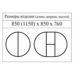 Стол круглый раздвижной Балет (массив белый) в Копейске - kopejsk.mebel24.online | фото 2