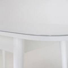 Стол раскладной со стеклом (опоры массив цилиндрический) "Хоста" в Копейске - kopejsk.mebel24.online | фото 6